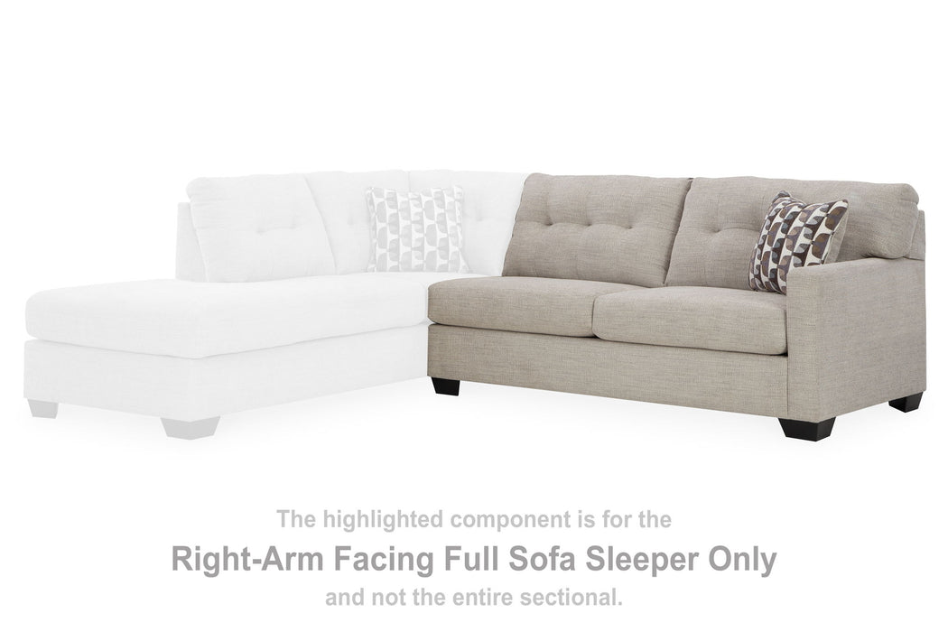 Mahoney - Raf Full Sofa Sleeper - Pebble