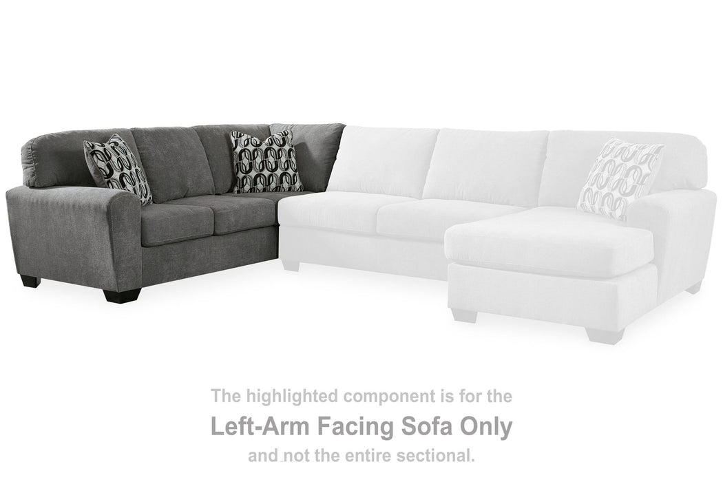 Birkdale Court - Laf Sofa With Corner Wedge - Gray