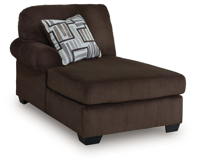 Kimlee - LAF Corner Chaise - Chocolate
