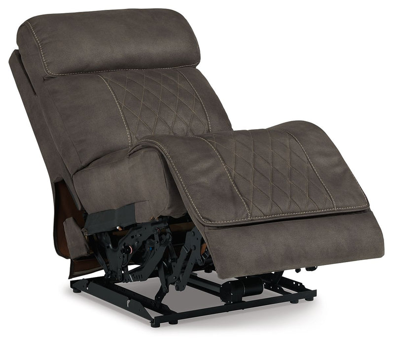 Hoopster - Pwr Armless Rec W/Adj Headrest - Gunmetal