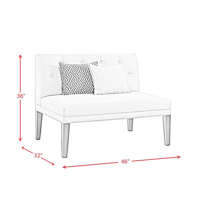 Maddox - Loveseat With Five Pillows - Beige