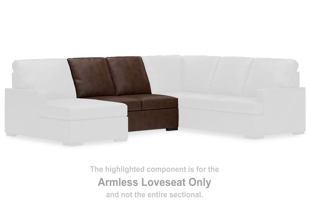 McDowlan - Armless Loveseat - Coffee