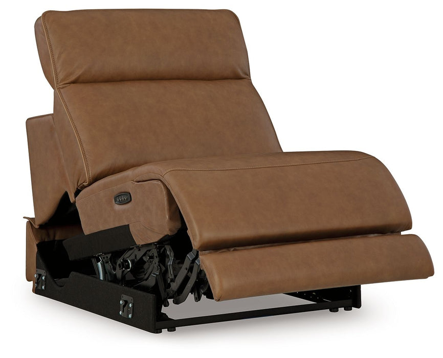Magic Man - Power Armless Recliner With Adj Headrest - Caramel