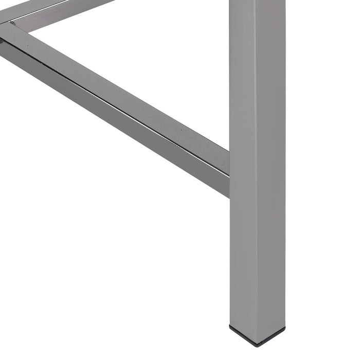 Edith - Round End Table - Dark Nickel