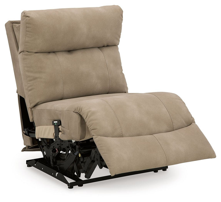 Next-Gen Durapella - Power Armless Recliner With Adj Headrest - Sand