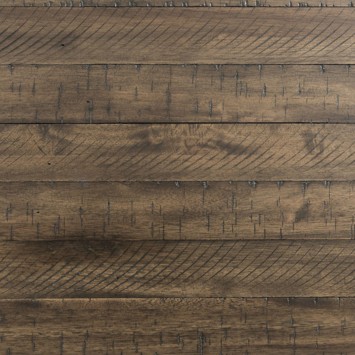 Finn - 3 Piece Accent Trestle Table Set (Coffee Table & Two End Tables) - Dark Walnut