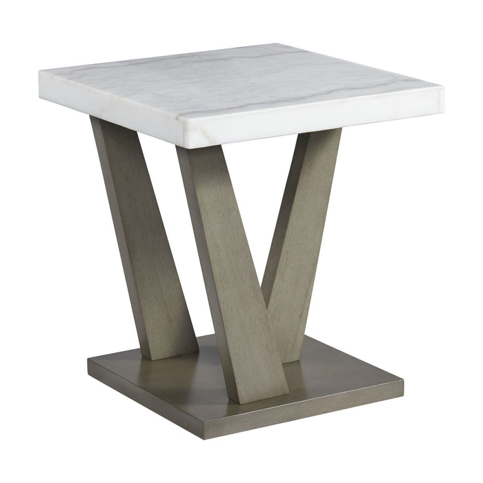 Greta - 2 Piece Occasional Table Set (Coffee Table And End Table) - Gray