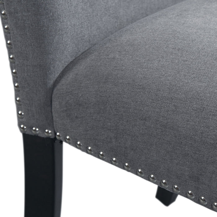 Tuscany - 5 Piece Standard Height Dining Set (Table & Four Chairs) - Charcoal