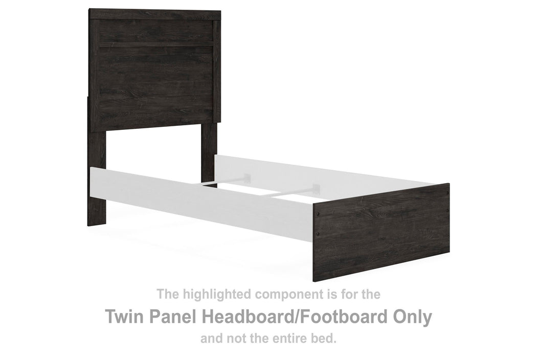 Belachime - Twin Panel Headboard/Footboard - Black