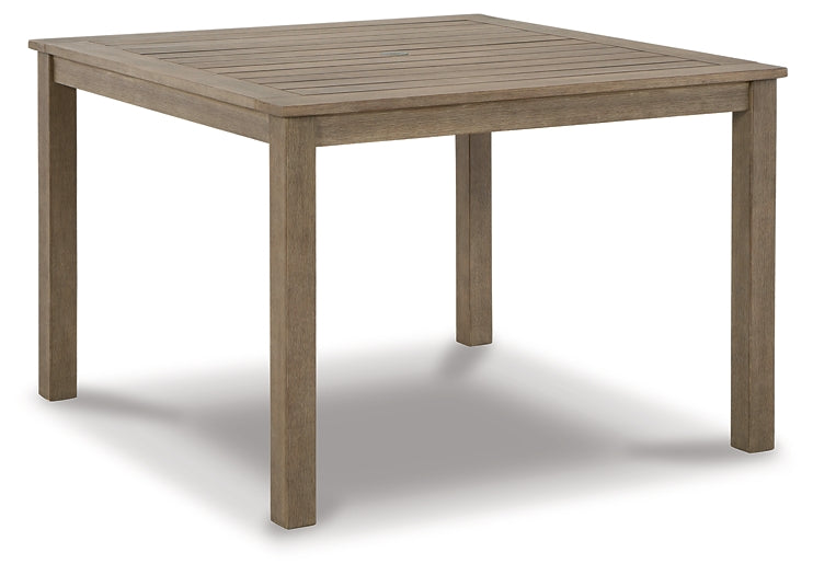 Aria Plains Square Dining Table w/UMB OPT
