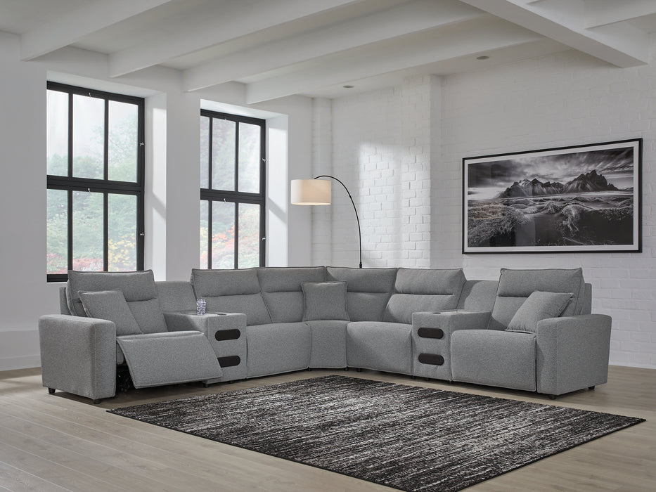ModMax II 7-Piece Power Reclining Sectional with Audio Consoles