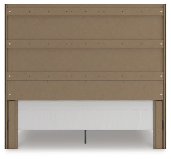 Fraluna King Panel Storage Bed with Mirrored Dresser