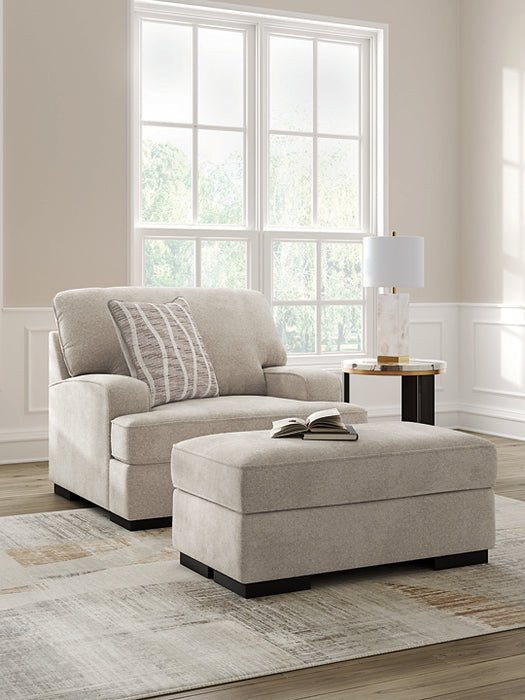 High Profile Chair and Ottoman