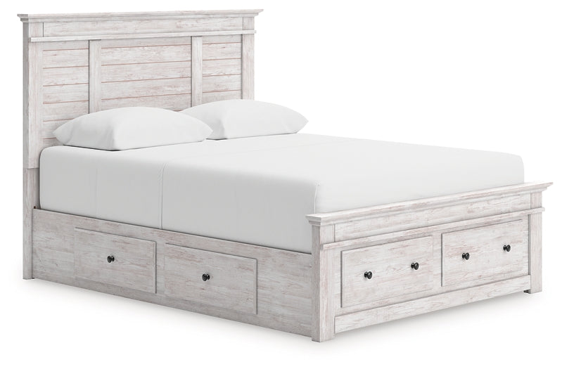 Makidern Queen Panel Storage Bed