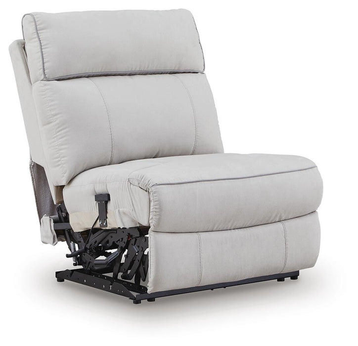 Social Pointe 5-Piece Reclining Sectional with Storage Consoles