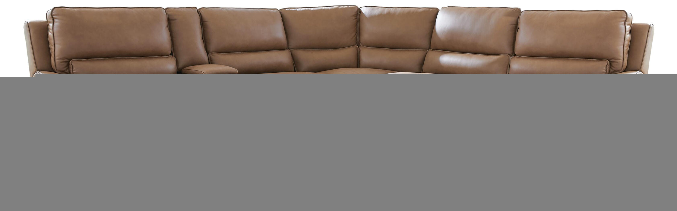 DeepWakes 6-Piece Reclining Sectional with Storage Console