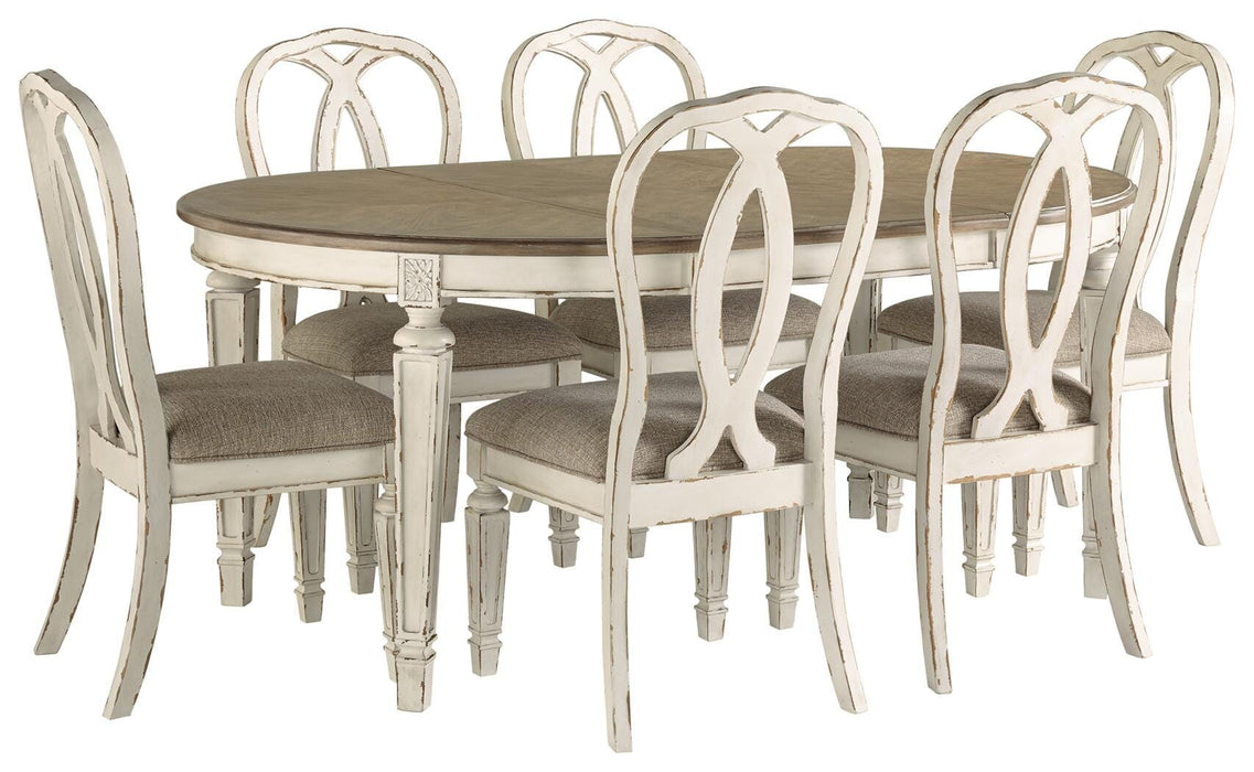 Realyn Dining Table and 6 Chairs