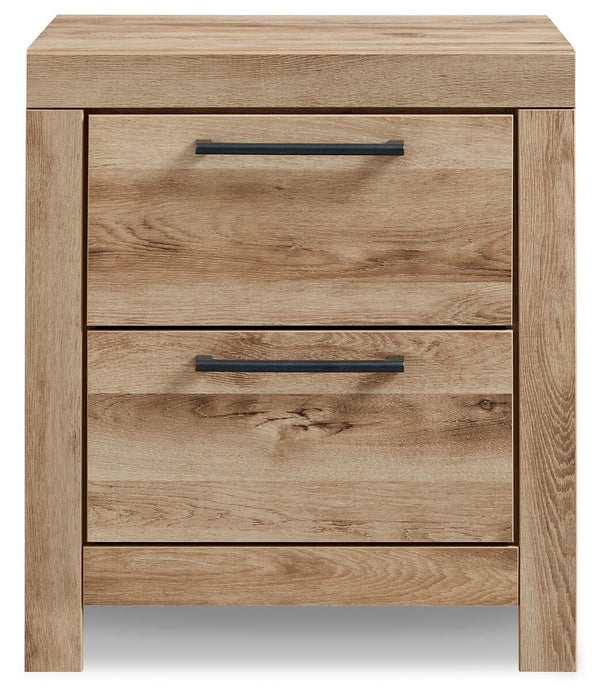 Hyanna Full Panel Bed with 2 Side Storage, Dresser, Mirror and Nightstand