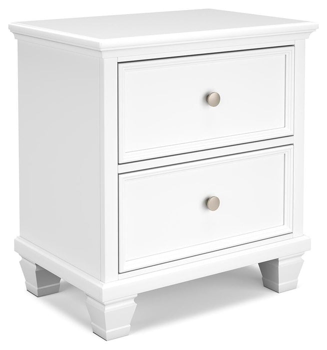Fortman Twin Panel Bed with Mirrored Dresser and Nightstand