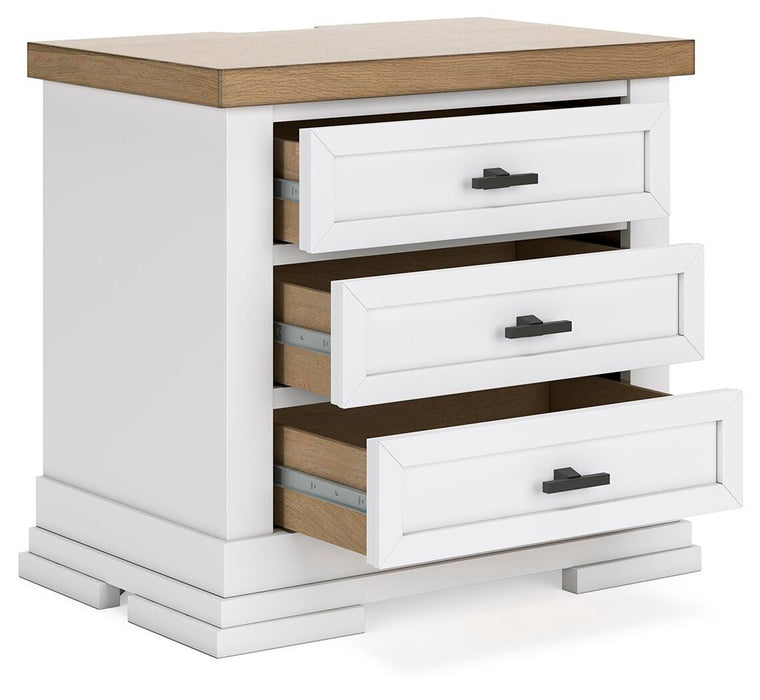 Ashbryn California King Panel Storage Bed, Dresser, Mirror, Chest and Nightstand