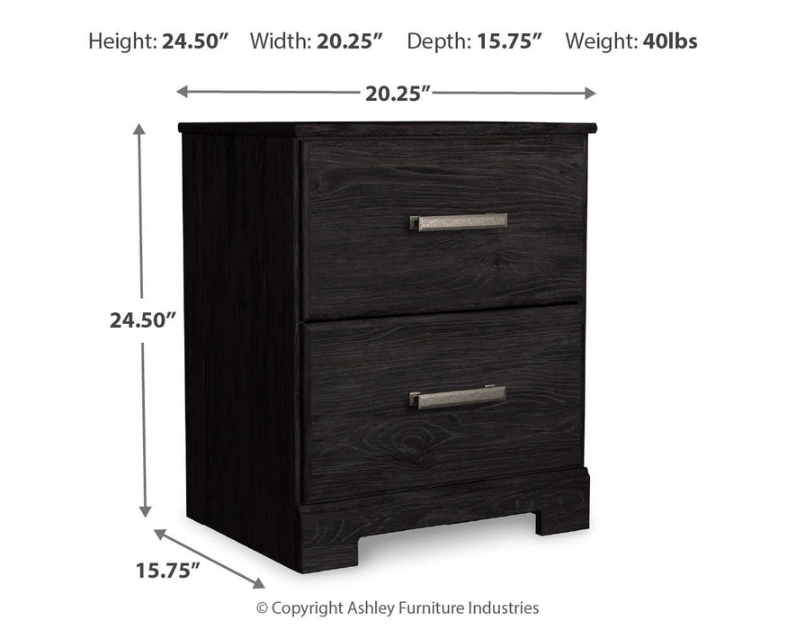 Belachime King Panel Bed with Mirrored Dresser and Nightstand