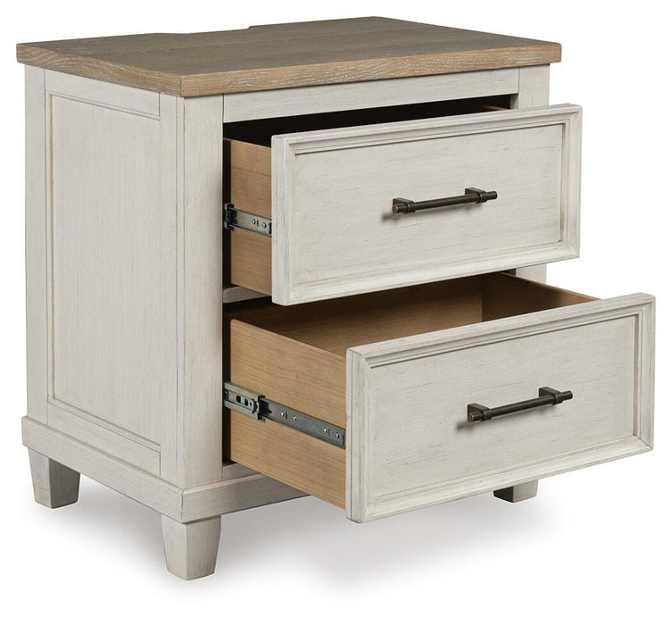 Shaybrock King Panel Bed, Dresser, Mirror and Nightstand