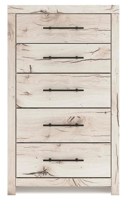 Lawroy Full Panel Storage Bed, Dresser, Mirror, Chest and Nightstand