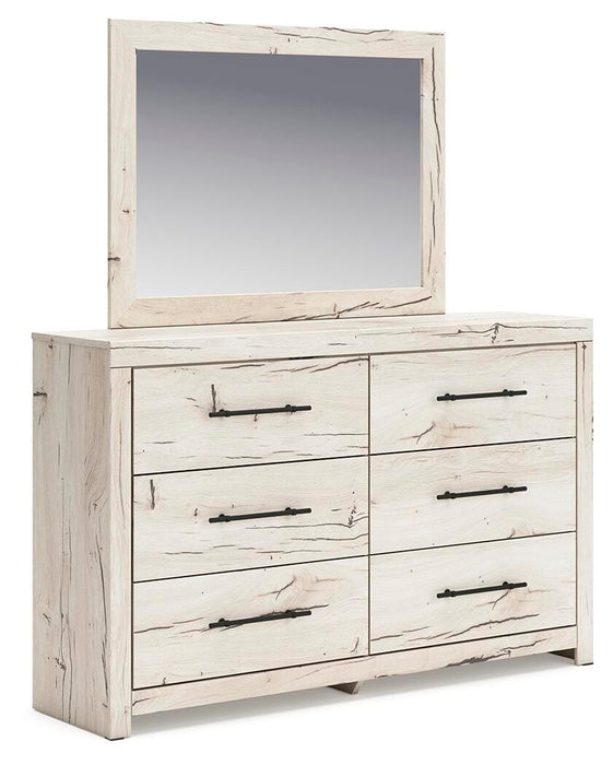 Lawroy Queen Panel Storage Bed, Dresser, Mirror and Nightstand