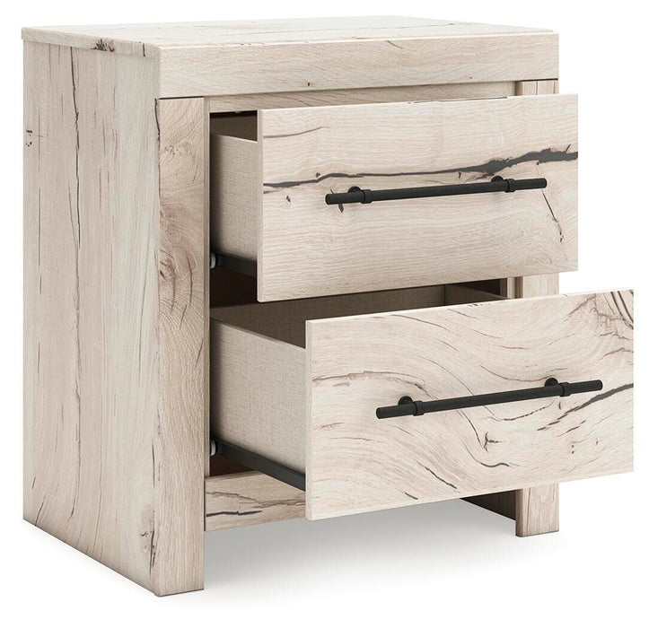 Lawroy Queen Panel Bed with Storage, Dresser, Mirror and Nightstand