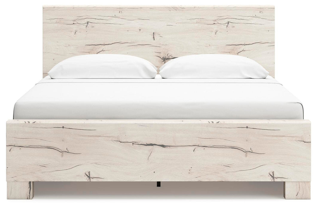 Lawroy King Panel Bed with Storage, Dresser, Mirror, Chest and Nightstand