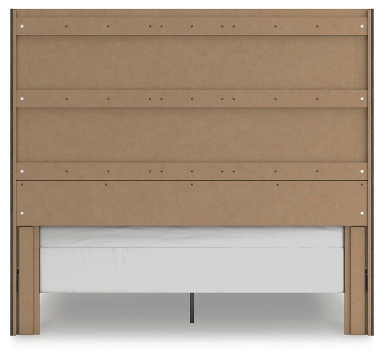 Fraluna King Panel Bed, Dresser, Mirror and Nightstand