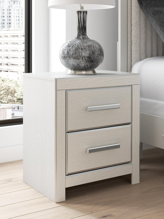 Zuraleus Queen Upholstered Panel Bed, Dresser, Mirror, Chest and Nightstand