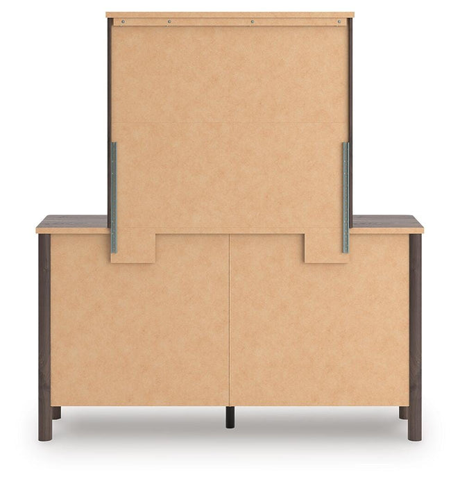 Pamytta Twin Panel Bed, Dresser, Mirror and Nightstand