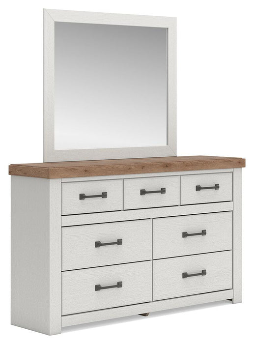 Savonport King Panel Storage Bed, Dresser and Mirror