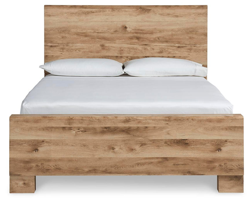 Hyanna Queen Panel Bed, Dresser, Mirror, Chest and Nightstand