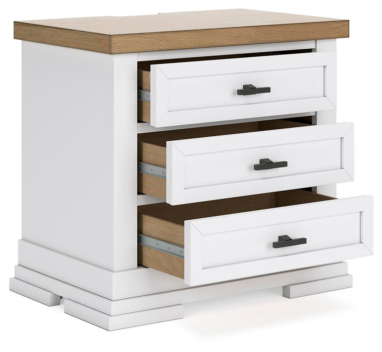 Ashbryn King Panel Storage Bed, Dresser, Mirror, Chest and Nightstand