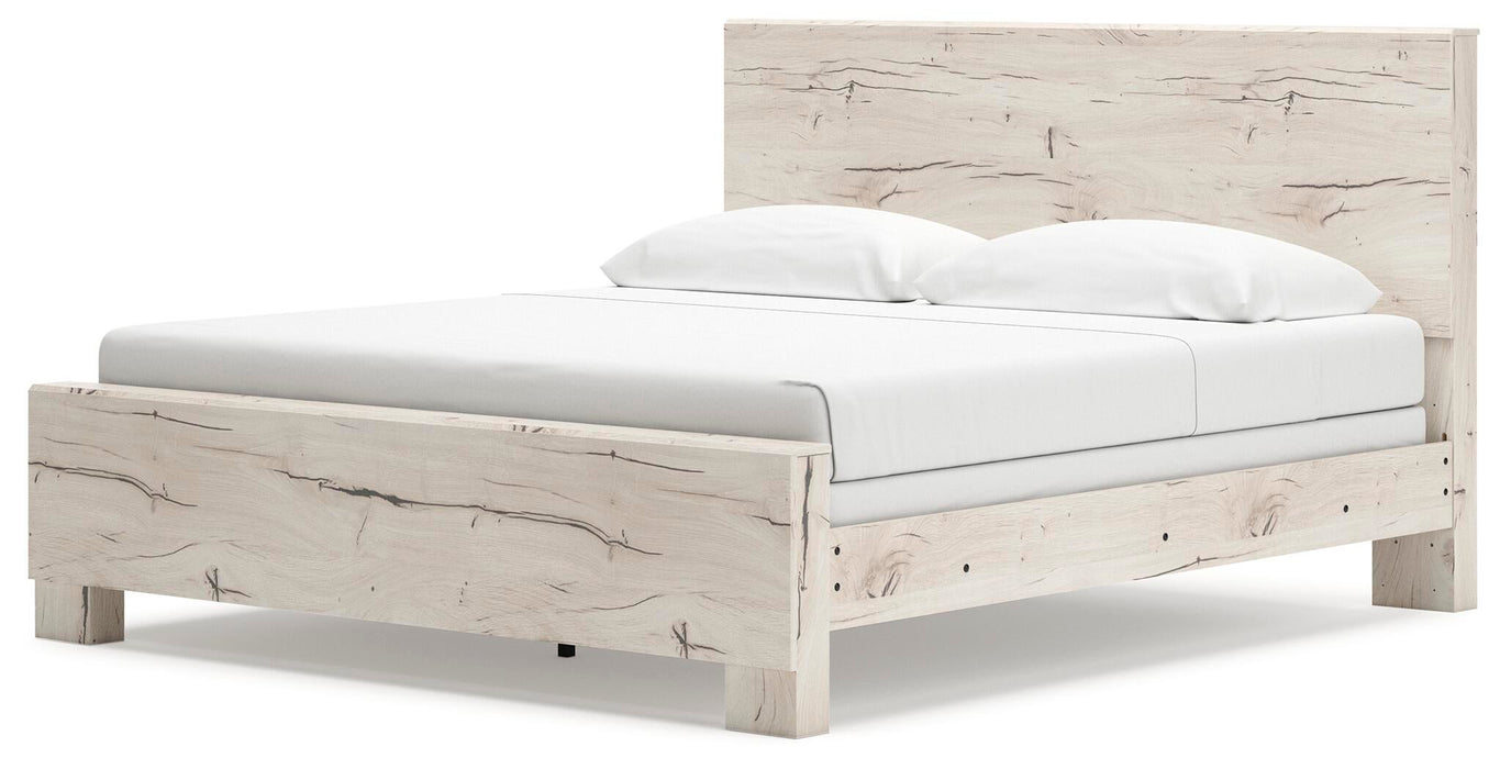 Lawroy King Panel Bed, Dresser, Mirror and Nightstand