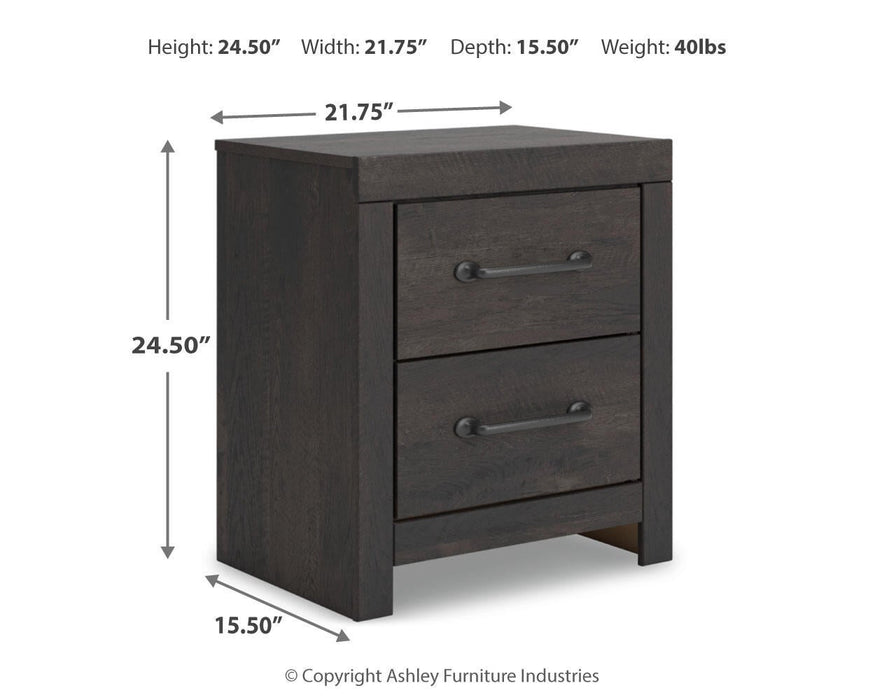 Delmorta Twin Panel Bed, Dresser, Mirror and Nightstand