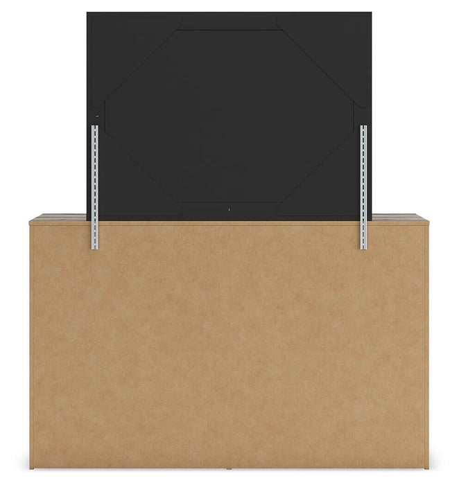 Urbanoore Full Panel Storage Bed, Dresser and Mirror