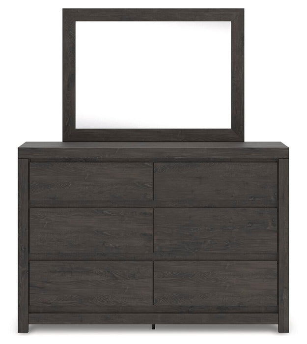 Parlayon King Panel Bed, Dresser, Mirror and Nightstand