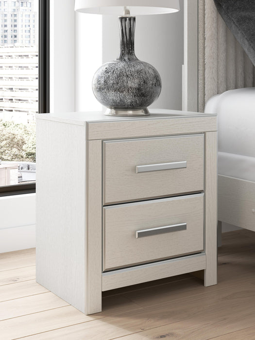 Birmonton Queen Upholstered Panel Platform Storage Bed, Dresser, Mirror and Nightstand