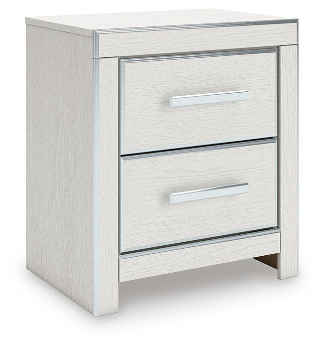 Birmonton King Upholstered Panel Platform Storage Bed, Dresser, Mirror, Chest and Nightstand