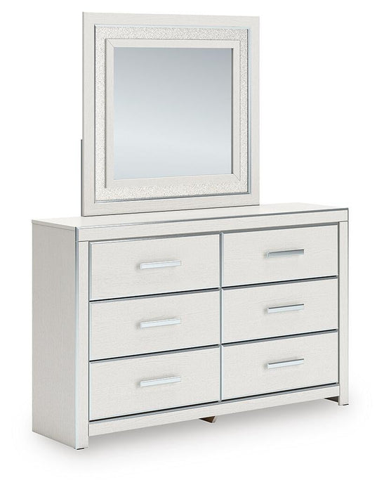 Birmonton Queen Upholstered Panel Bed, Dresser, Mirror and Nightstand
