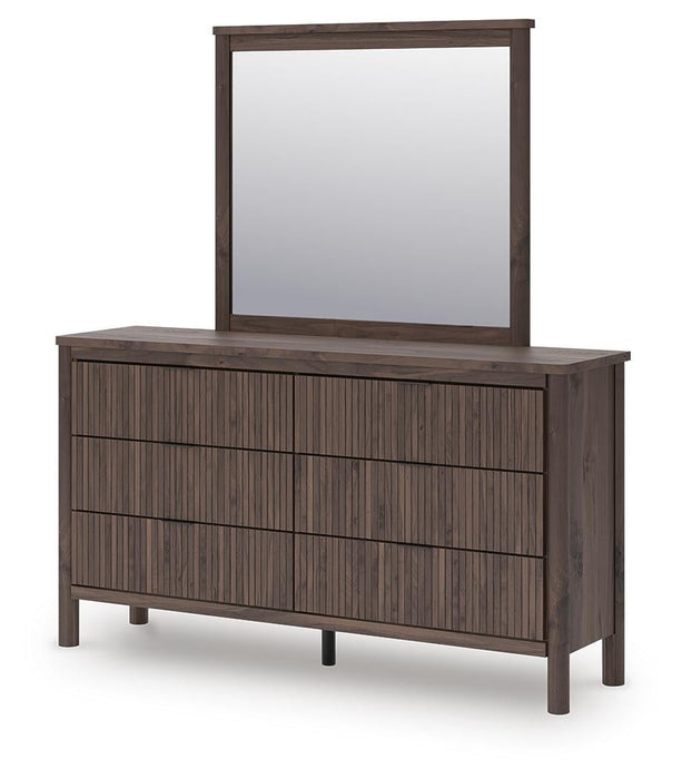 Cadmori Queen Panel Bed, Dresser, Mirror and Nightstand