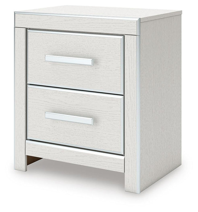 Birmonton King Upholstered Panel Bed, Dresser, Mirror and Nightstand