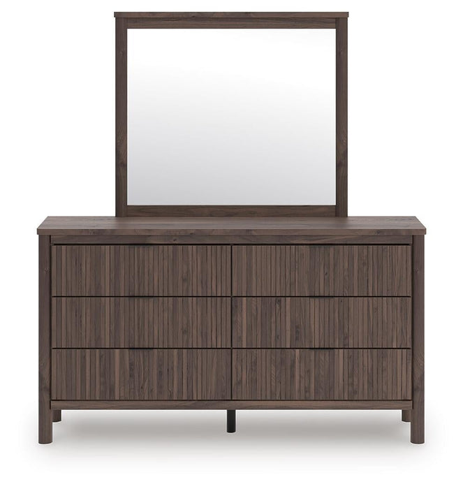Cadmori Twin Panel Platform Bed, Dresser, Mirror, Chest and Nightstand