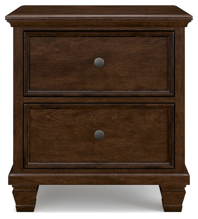 Danabrin California King Panel Storage Bed, Dresser, Mirror and Nightstand